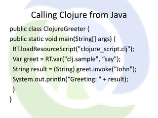 Introduction to clojure | PDF
