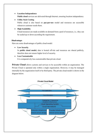 Introduction to cloud and Cloud Computing | PDF
