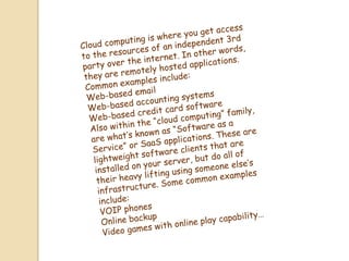 Basics of cloud and grid computing | PPTX