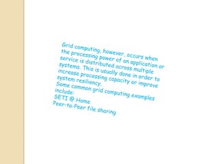 Basics of cloud and grid computing | PPTX