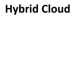 Hybrid Cloud
 