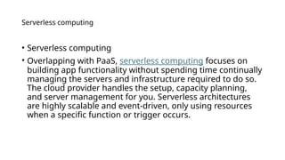 Introduction to Cloud computing Services Types and Computerless ...