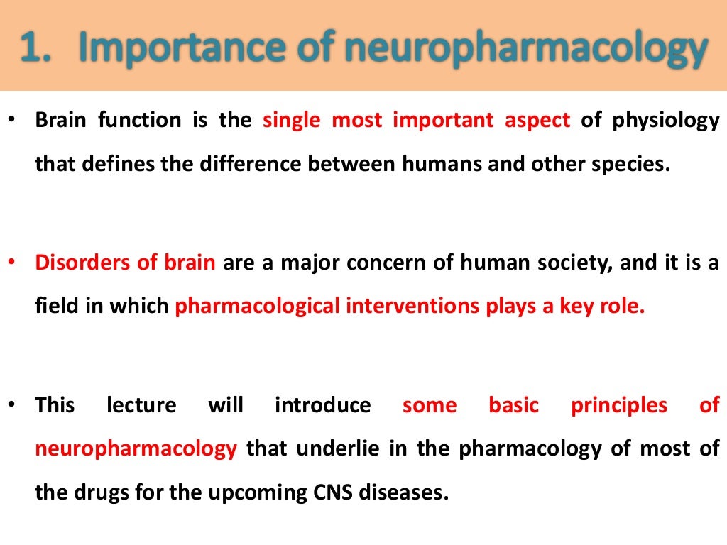 Introduction To Neuropharmacology Introduction To Neuropharmacology