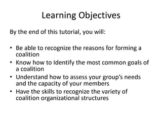 Introduction To Coalition Development