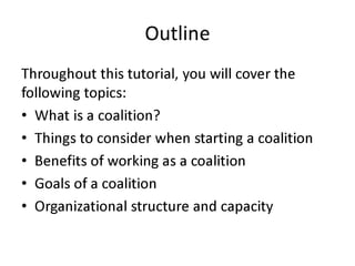 Introduction To Coalition Development