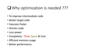 Introduction to code optimization by dipankar | PPTX
