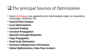 code optimization - introduction | local optimization,... Introduction to code optimization by dipankar | PPTX