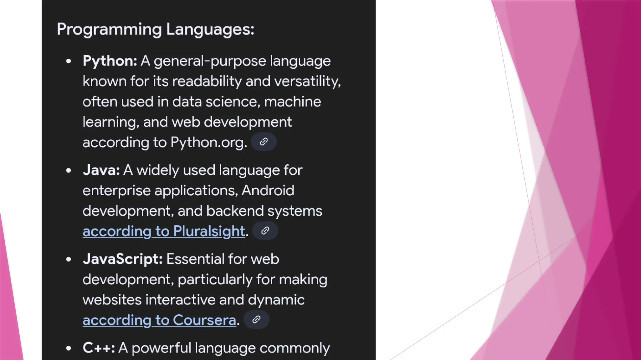 LANGUAGE & TOOLS YOU NEED
 