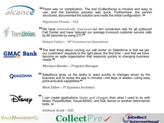 Financial Services EditionAGILITYLOWER RISKTIME TO VALUEHIGHER ROIIMPROVEEFFICIENCYENHANCED COLLECTIONSINSIGHTLOWER LOAN LOSS RESERVE