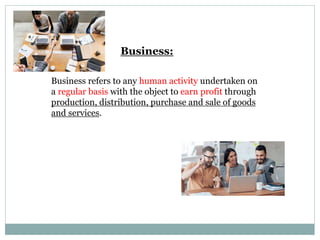 Introduction To Commerce Introduction to commerce | PPTX