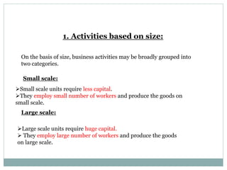 Small Size Shop Classification Introduction to commerce | PPTX