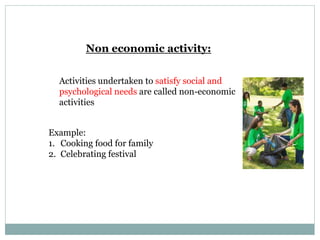 Non Market Activity Example Introduction to commerce | PPTX