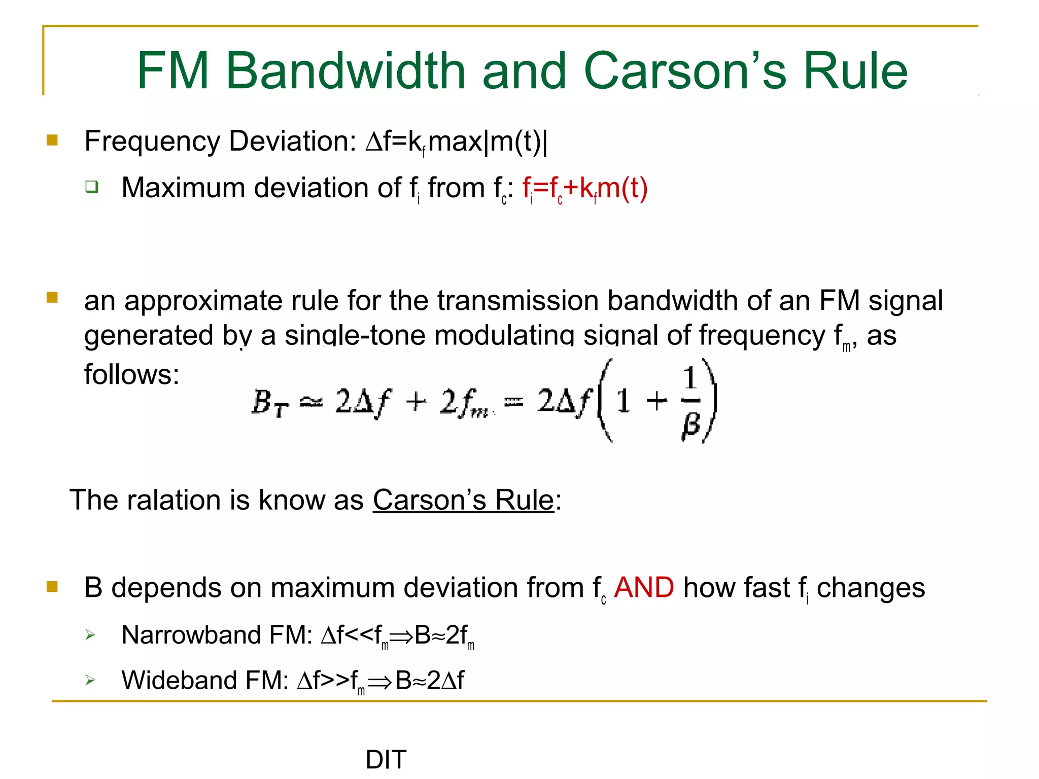 Introduction to communication system lecture3 | PPT