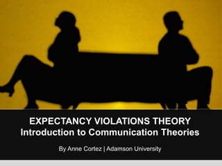 EXPECTANCY VIOLATIONS THEORY Introduction to Communication Theories By Anne Cortez | Adamson University  