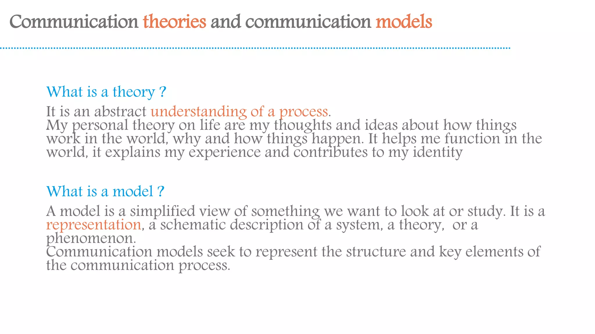 Introduction to communication theory | PPT