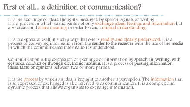 Introduction to communication theory | PPT