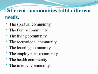 Community Health Nursing -1 Introduction to Community.pptx