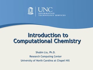 IntroductiontoCompChem_2009.pptbbbbbbbbbbb | PPT