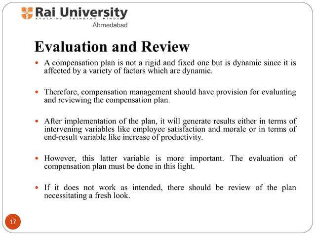 Introduction To Compensation Meaning And Objectives PPT