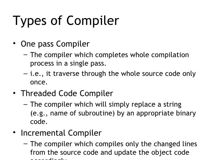 Introduction to compiler