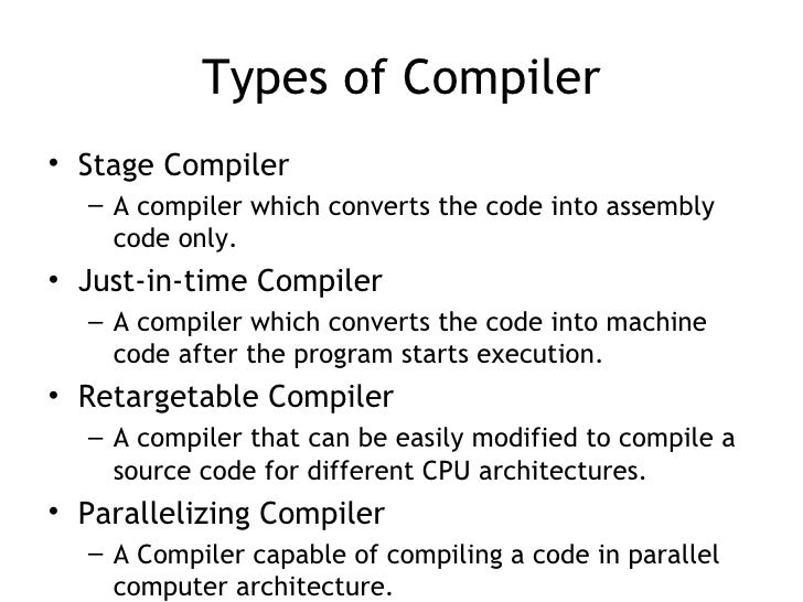 Introduction to compiler
