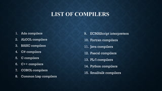 Comprehensive Introduction to Compiler Design and Language Processing ...