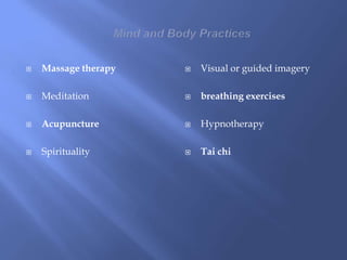 Introduction to complementary & alternative medicine | PPTX