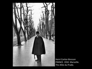 Henri Cartier-Bresson
FRANCE. 1932. Marseille.
The Allée du Prado.
 