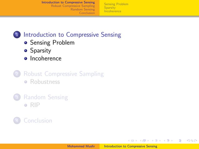 Introduction to compressive sensing | PDF
