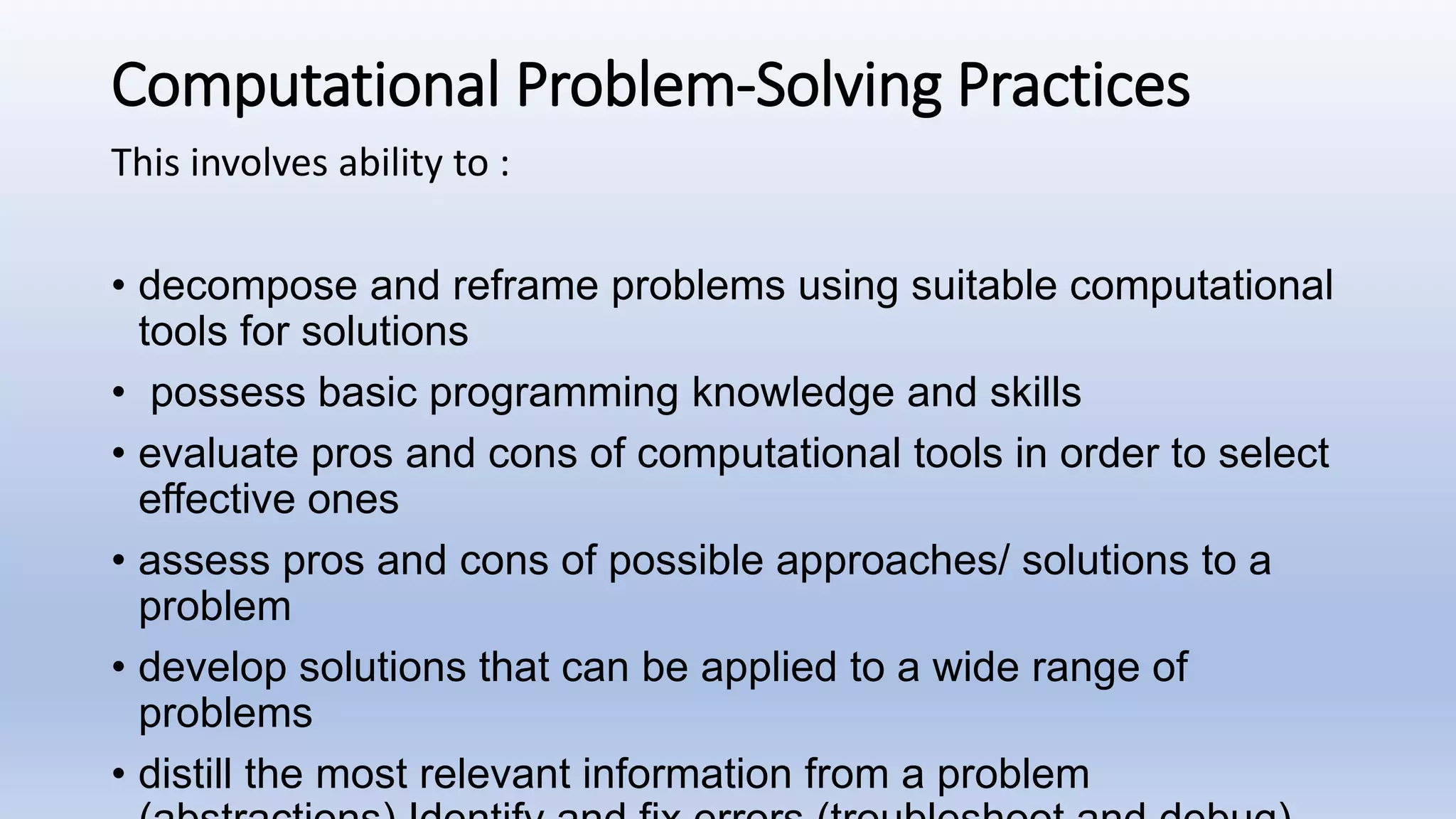Introduction to Computational Thinking.pptx | Computing | Technology ...