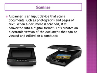 Computer Scanner Function Introduction to computer | PPTX
