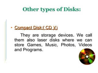 Cd Definition Computer Introduction to computer | PPT