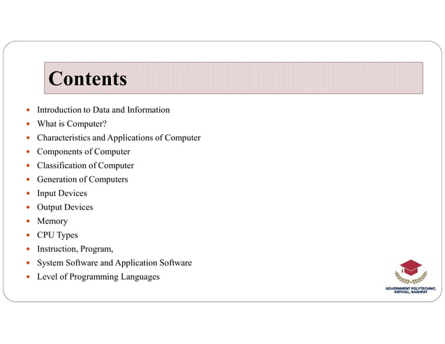 Introduction to Computer Fundamentals | PDF