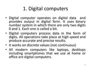 Introduction to Computer, Basis of ICT in Detail | PDF