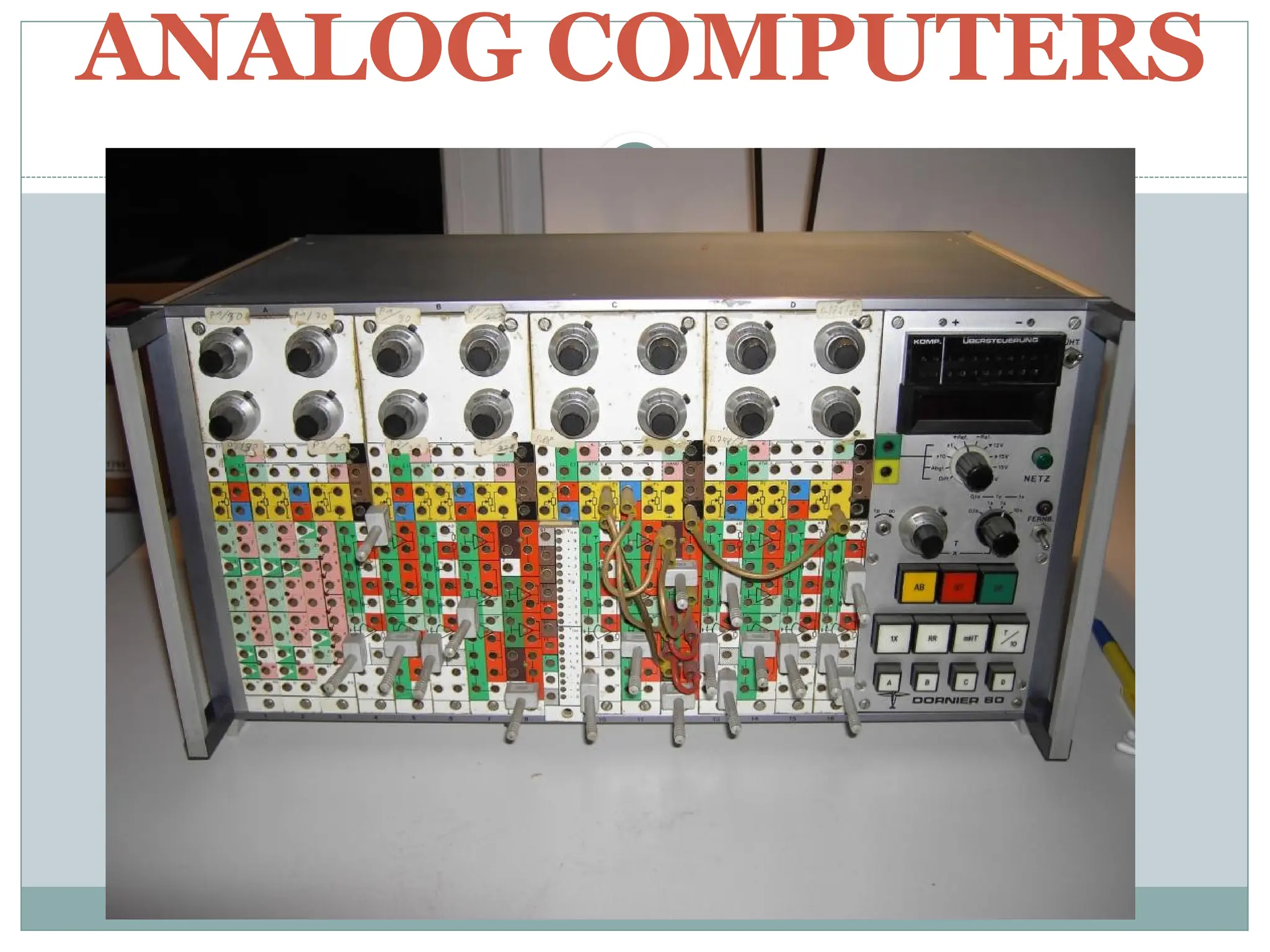 ANALOG COMPUTERS
 