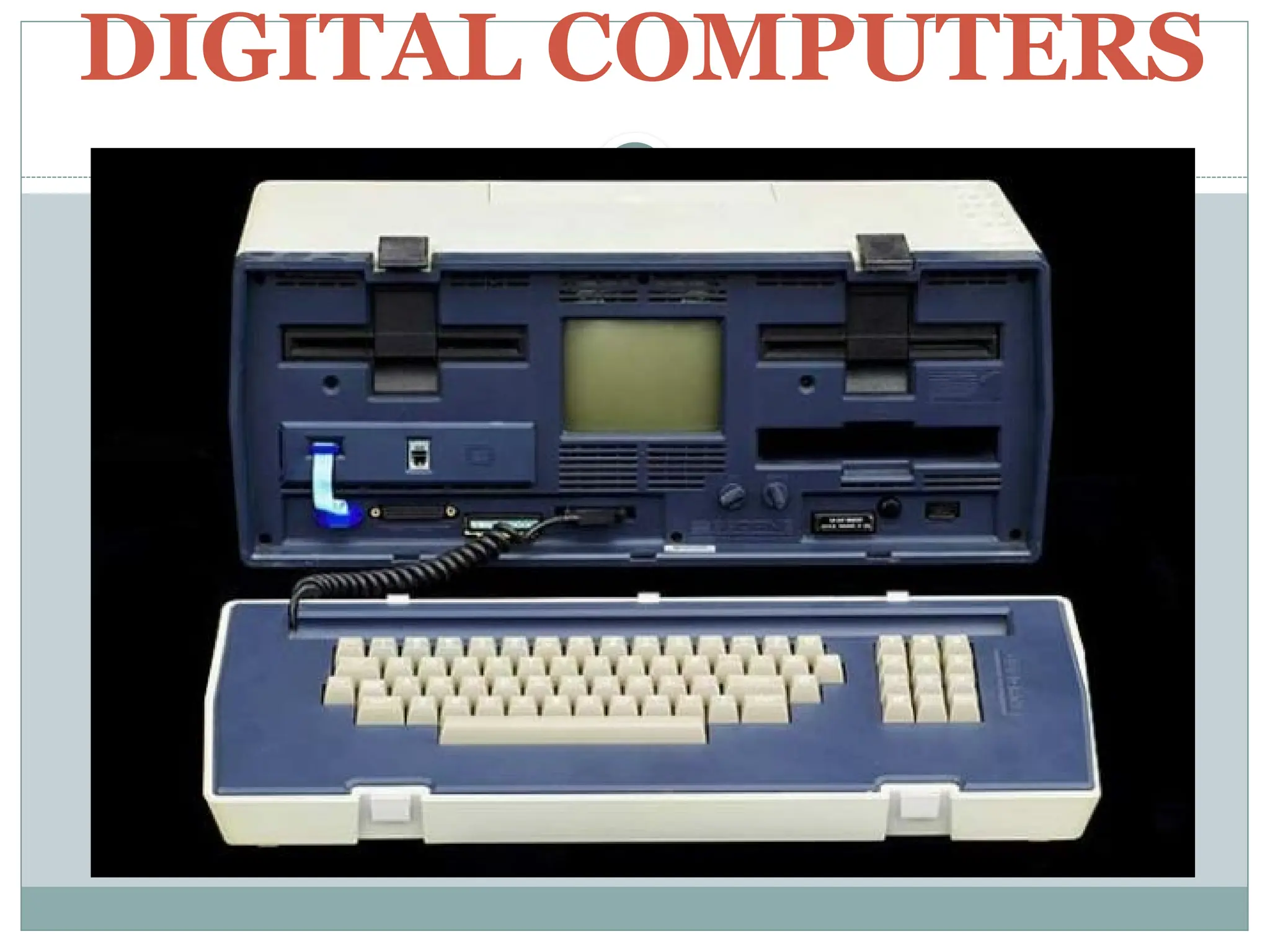 DIGITAL COMPUTERS
 