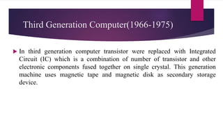 Introduction to computer and its generations lecture 1.ppt