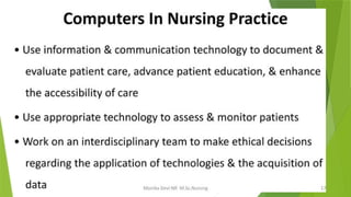 Introduction to Computer Applications in Patient Care and Nursing ...