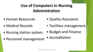 Introduction to Computer Applications in Patient Care and Nursing ...