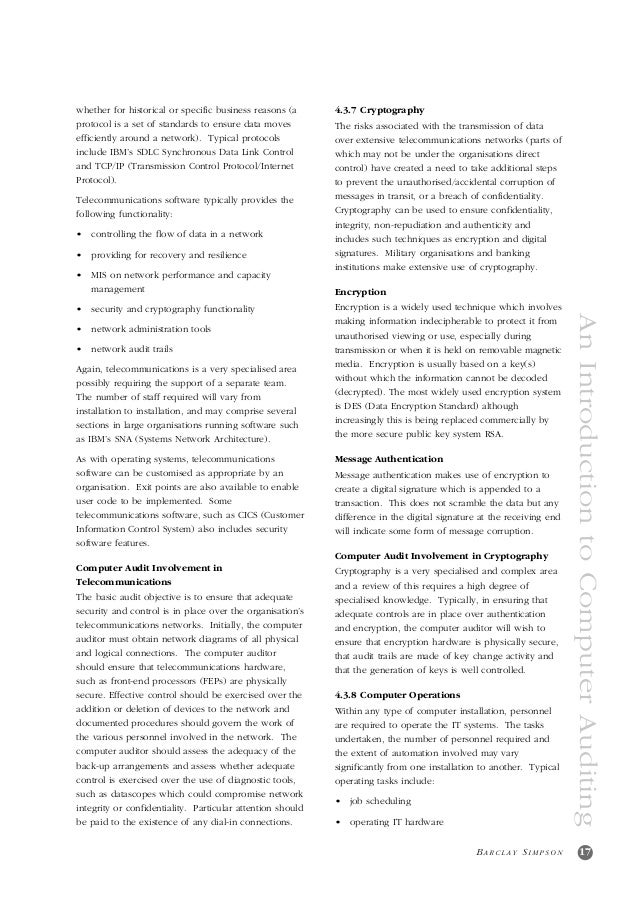 Computer Audit an Introductory