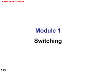 Module 1
Switching
KNOWLEDGE SERIES
1.20
 