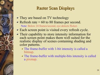 Screenprint Raster Parameter Introduction to computer graphics part 1 | PPT