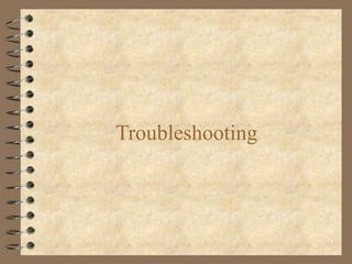 Troubleshooting
 