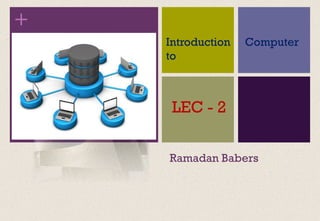 +
Ramadan Babers
Introduction
to
Computer
LEC - 2
 
