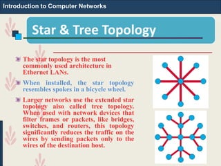 5 Router Routing Star Shape Introduction to computer networks | PPTX