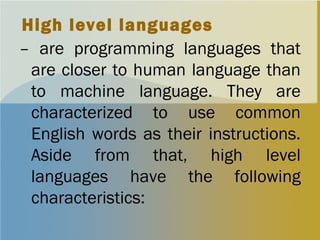 Introduction to computer programming | PPT