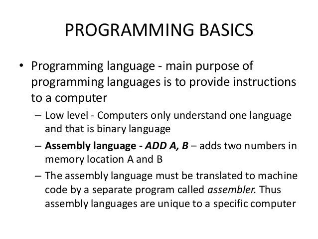 translator to assembler c computer programming Introduction to