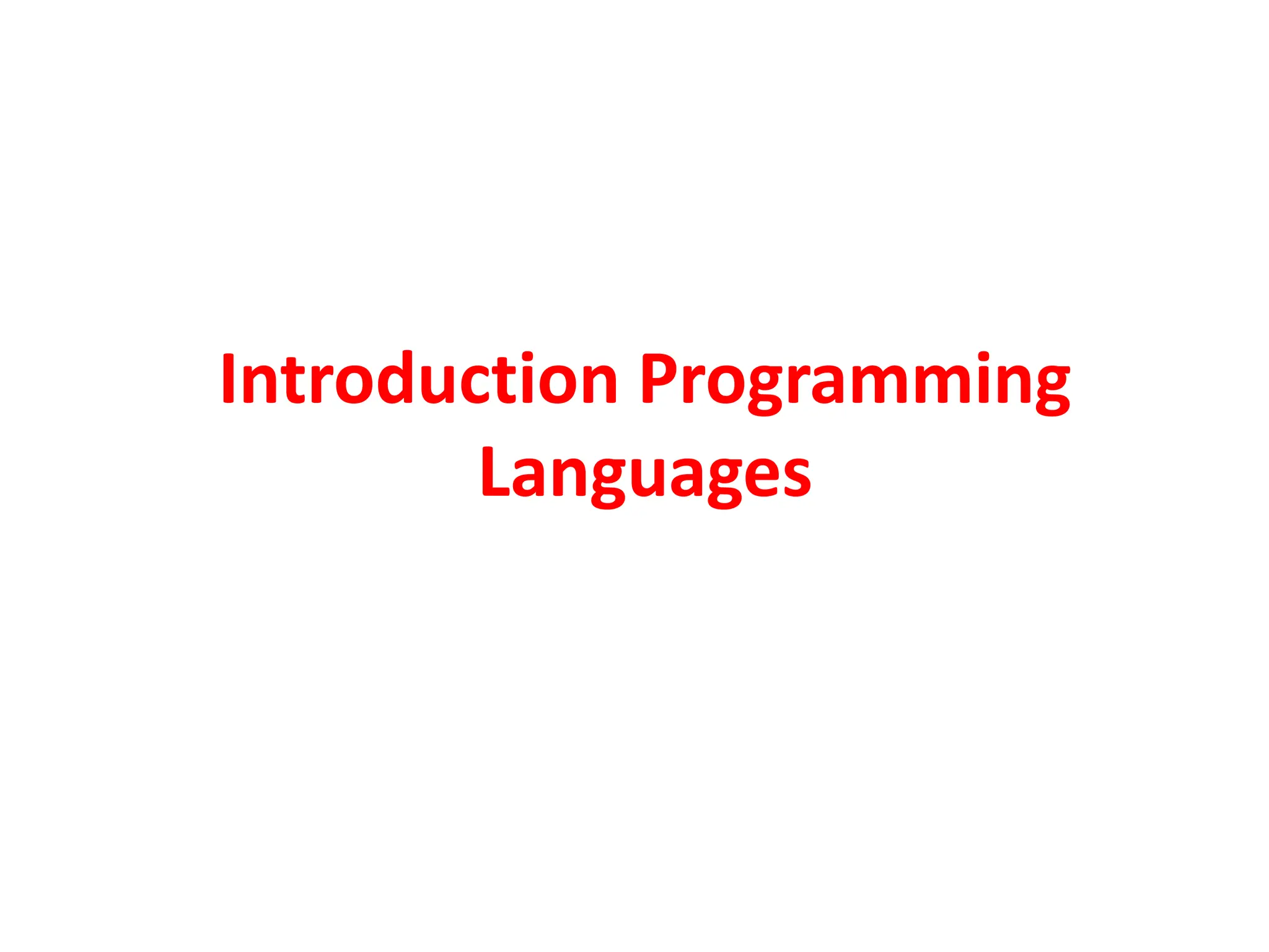 Introduction to Computer, Programming languages , Networks and Internet ...