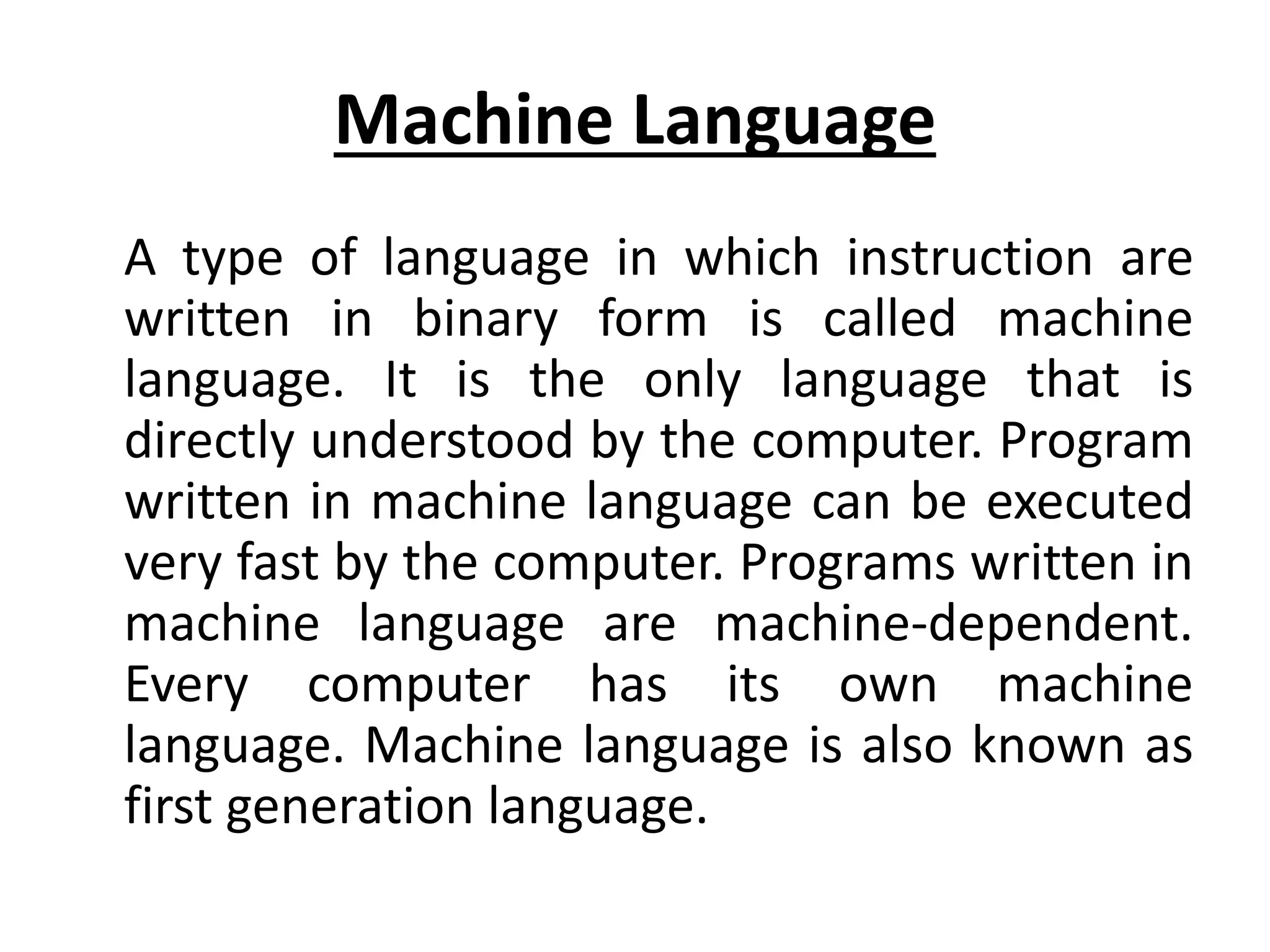Introduction to Computer, Programming languages , Networks and Internet ...