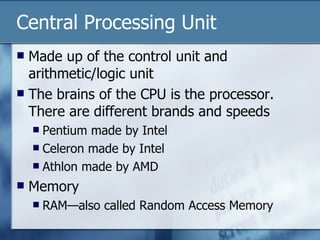Introduction To Computers | PPT | Computing | Technology & Computing